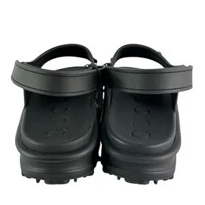 GUCCI 747752 Black Soft Rubber Horsebit Men\'s Sandals 10 - 10.5US GUCCI 747752 Black Soft Rubber Horsebit Men main image 3